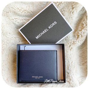 MICHAEL KORS WARREN MENS SLIM BILLFOLD NAVY